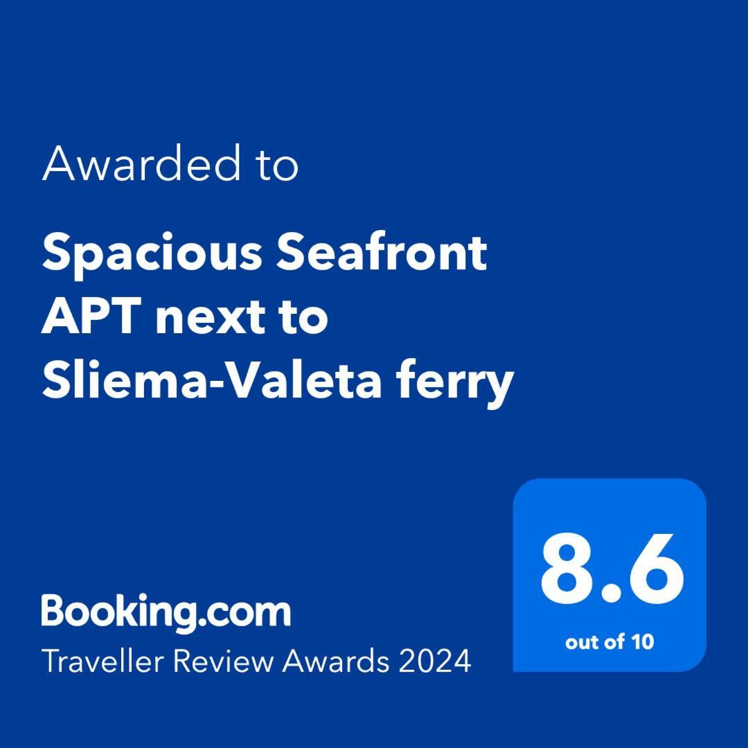 Spacious Seafront Apt Next To Sliema-Valeta Ferry Eksteriør billede